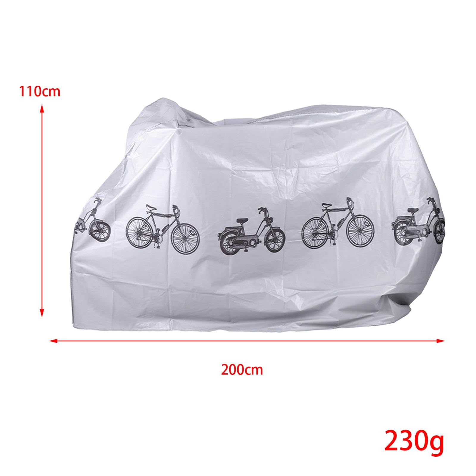 Universal Bike Cover - Protection for Your Ride, Thin 230g Gray