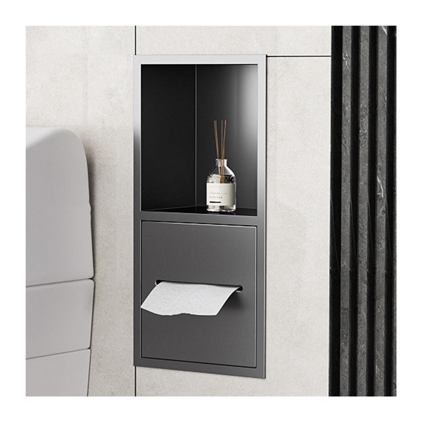 Étagère murale de douche en acier inoxydable pour en finir avec le désordre