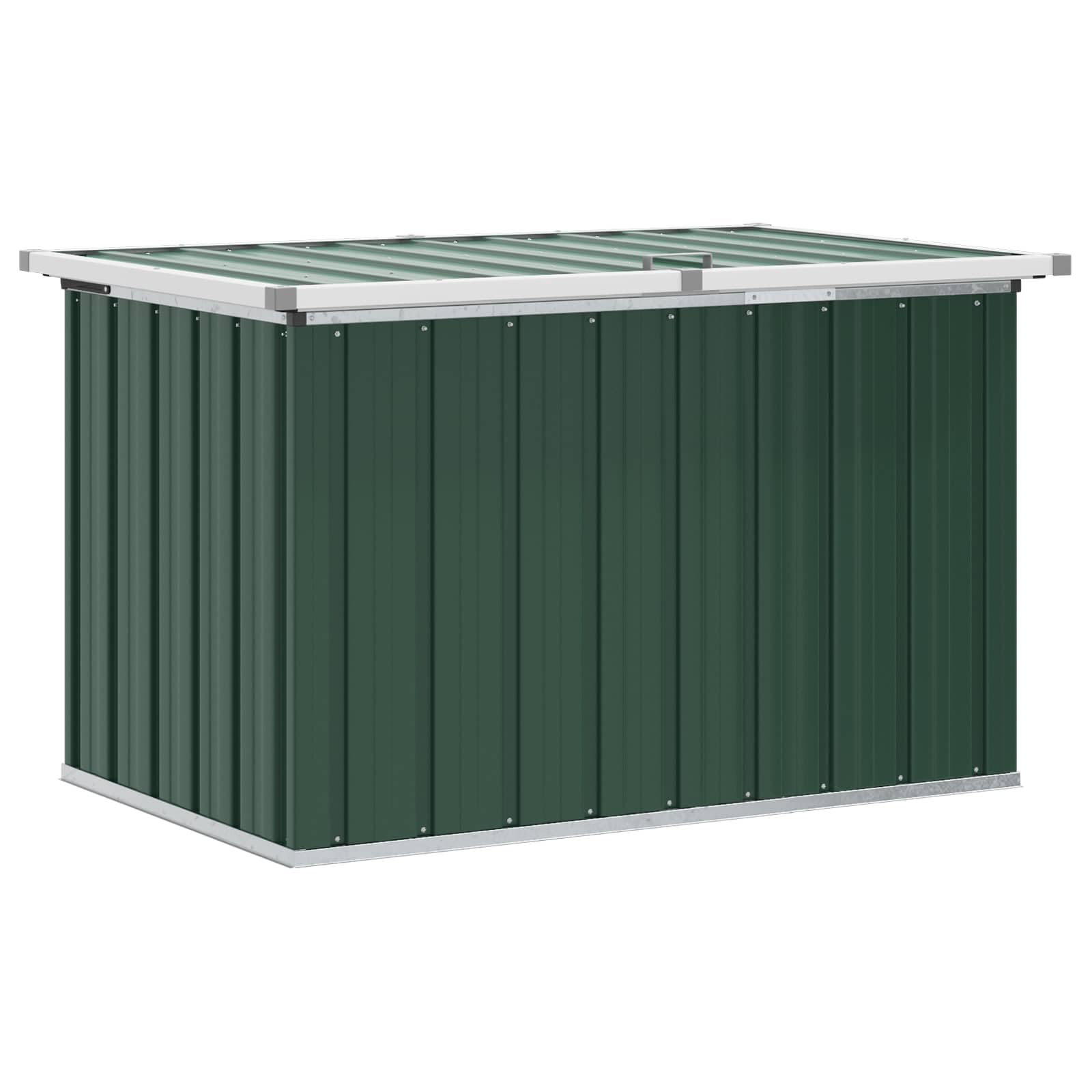 vidaXL Skrzynia ogrodowa zielona 109x67x65 cm