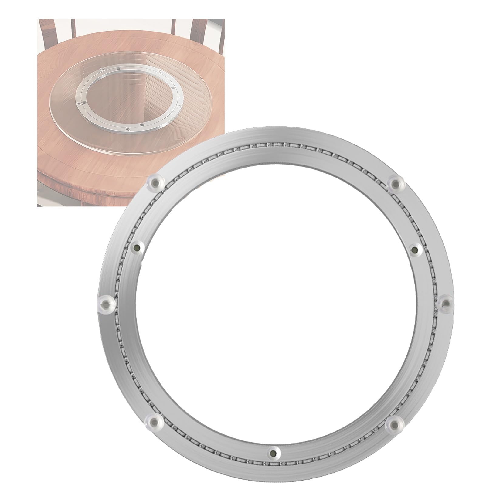Susan Paresseuse, Robuste Pivotant Platine Vinyle Aluminium Roulement, Établi Rotation Roulement, Rond Restauration Tableau Lisse Assiette Matériel(30cm)