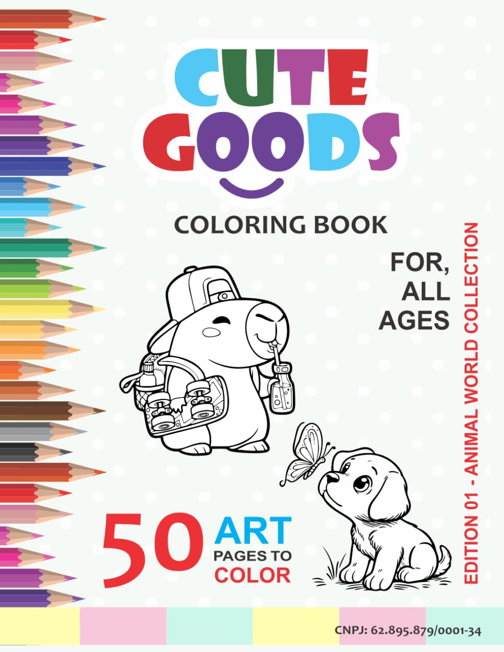 COLORING BOOK: Cute Animal Coloring Book