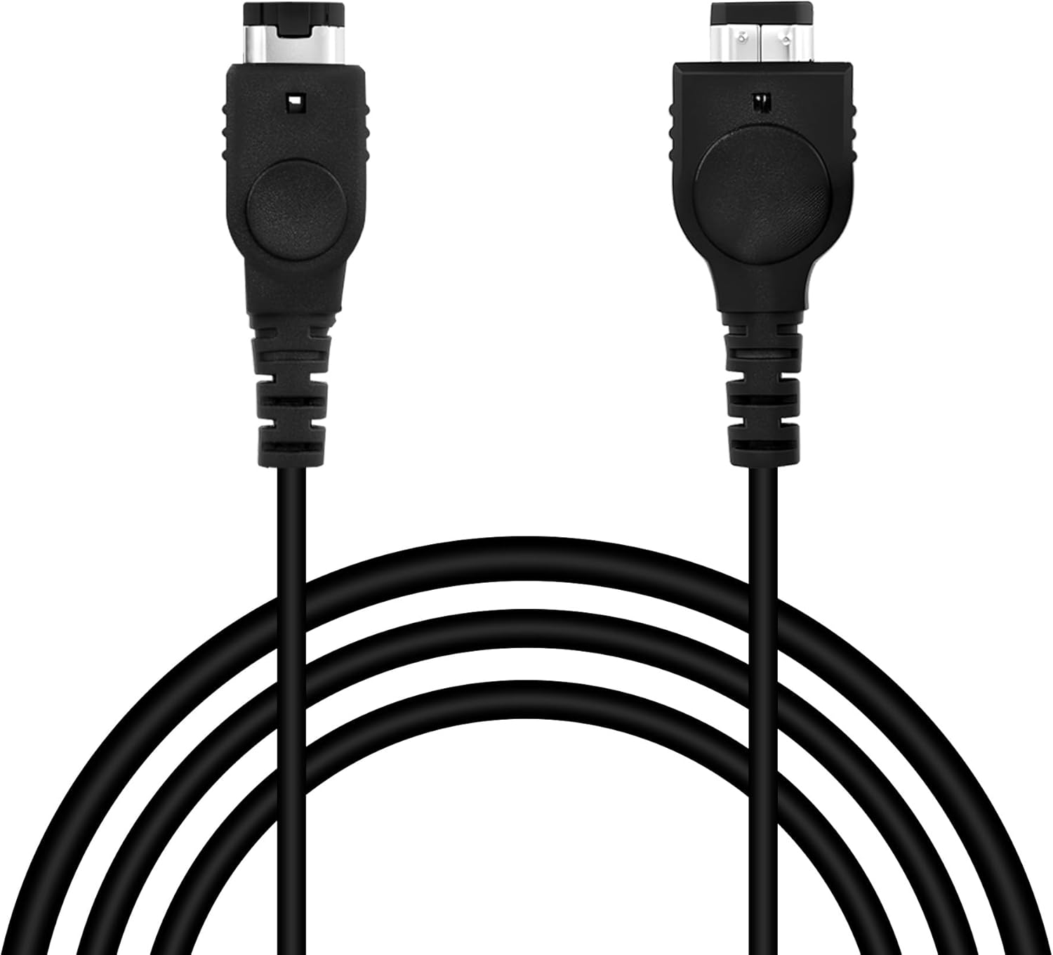 Mcbazel 2 Player GBA Link Cable, Professional Data Connect Cord for Nintendo Game Boy Advance and GBA SP, Reinforced Handheld Trading Cable - 3.9FT, Black