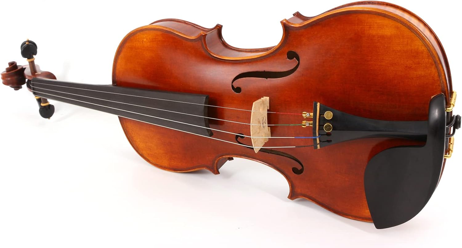Yinfente Master 4/4 Violin Stradivari Model Nice Sound Free Violin Case Bow One piece flame maple Ebony Violin Parts