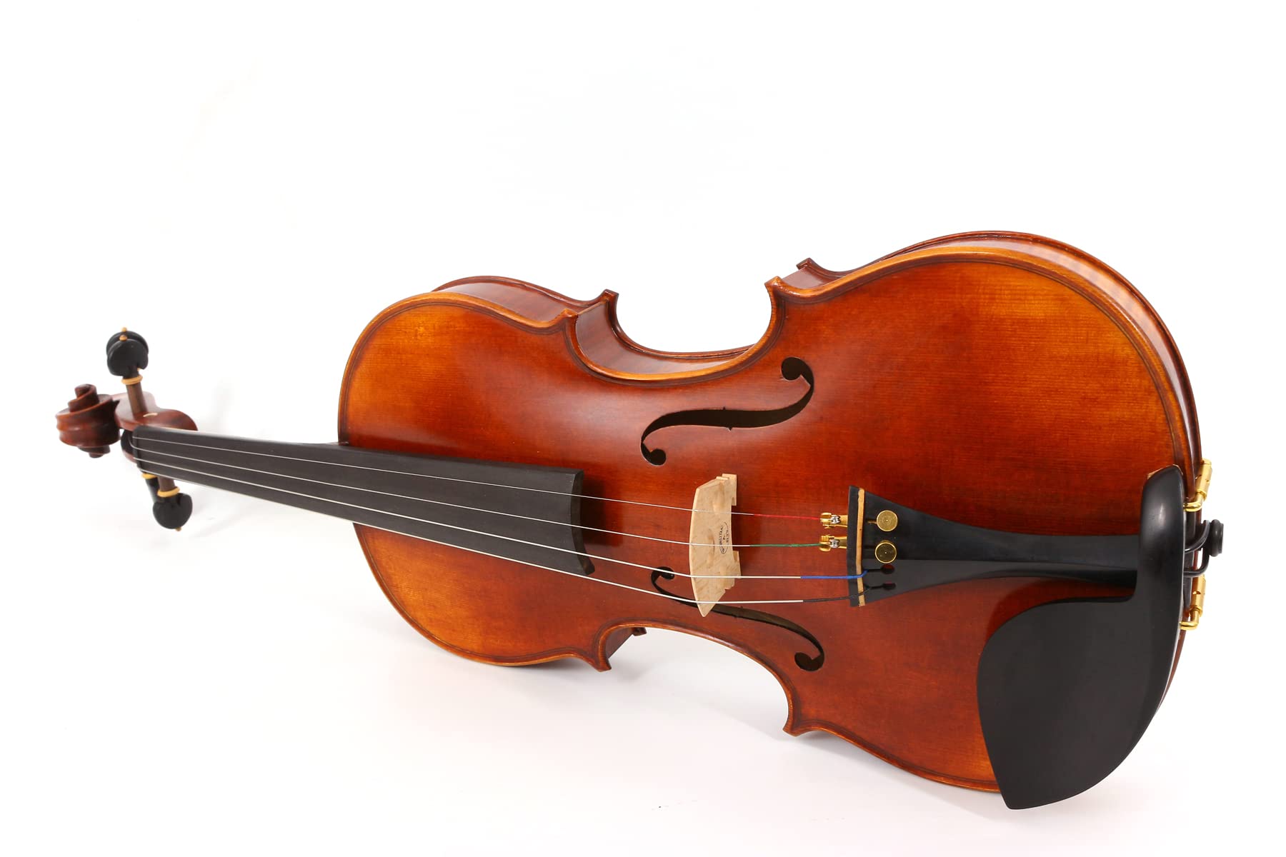Yinfente Master 4/4 Violino Stradivari Modello Bel Suono - Fiamma Acero, Ebano - Con Caso Libero e Arco - Un Pezzo