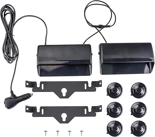 Miniatura 2 de KAX Luces estroboscópicas de emergencia 2 en 1 para salpicadero, luces interiores para parabrisas, luces intermitentes de seguridad con ventosas