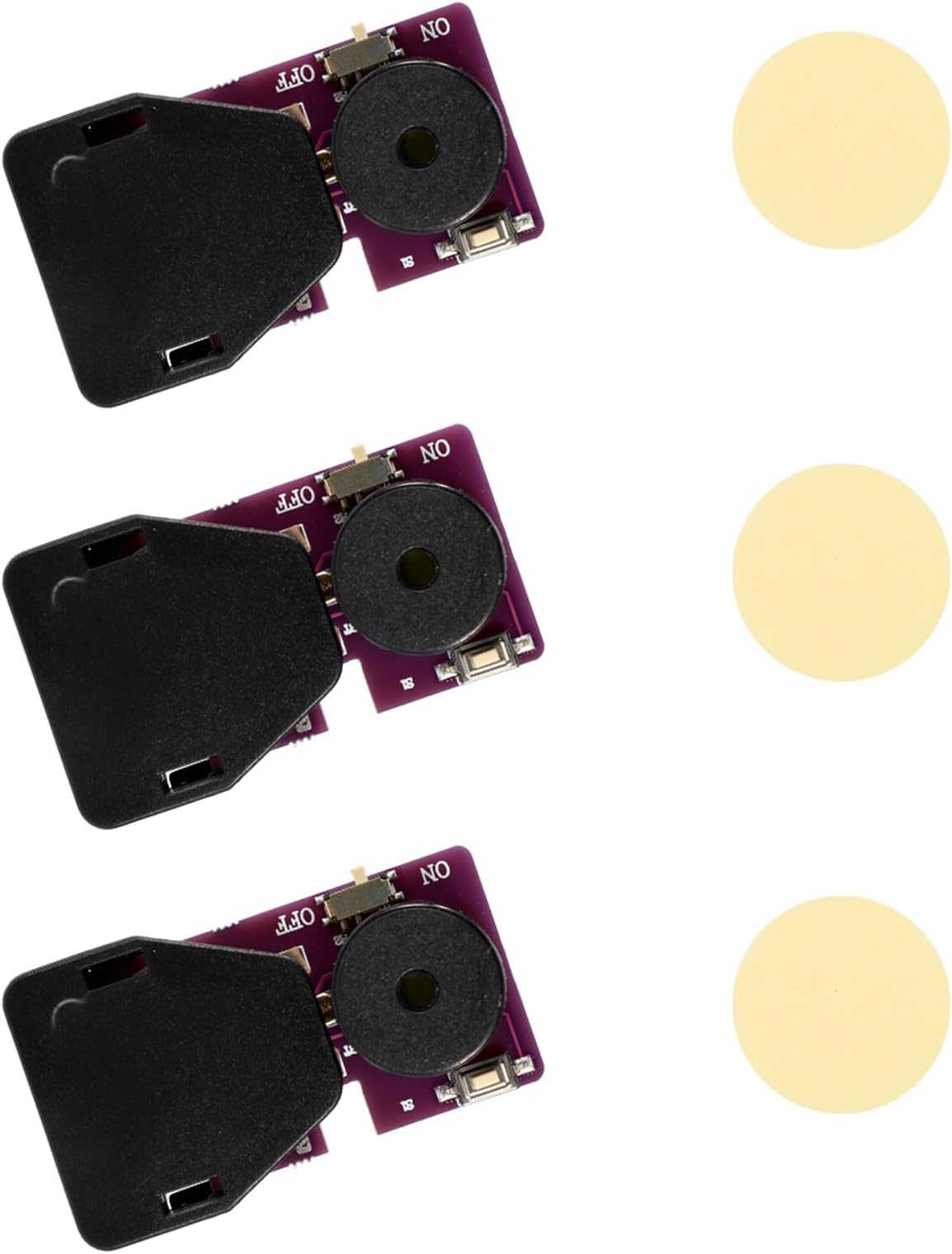 3Pcs Annoying Noise Machine, New Cricket Items With 16 Sounds Beeping Maker Concealed Stuff Device For Gag Joke Gifts School Friend Party (Dark Purple)