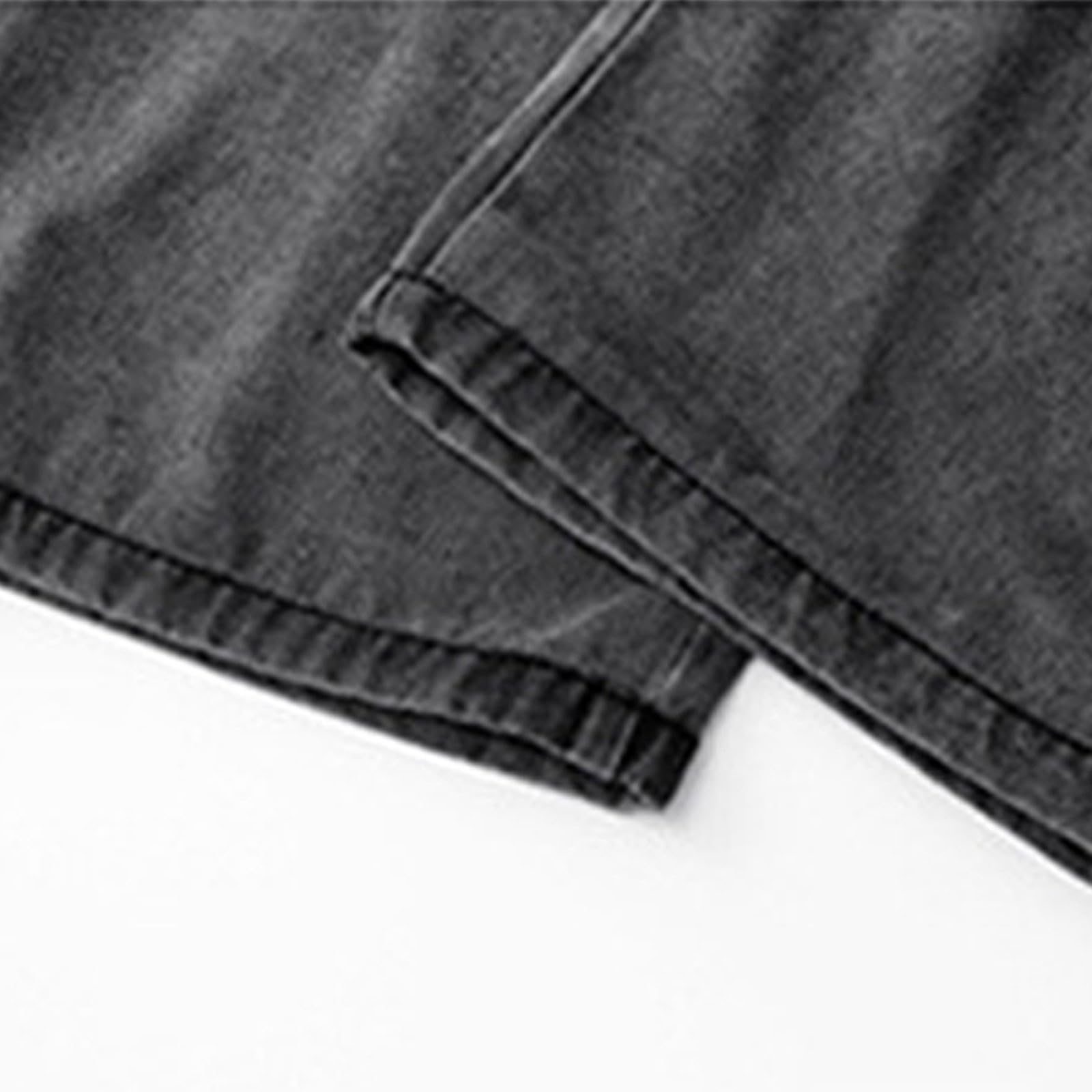 Pantalon Vaquero Hombre-Pantalones Vaqueros Desgastados de Trabajo para Hombre con Bolsillos Laterales utilitarios, cómodos Pantalones Vaqueros elásticos para Uso Informal.