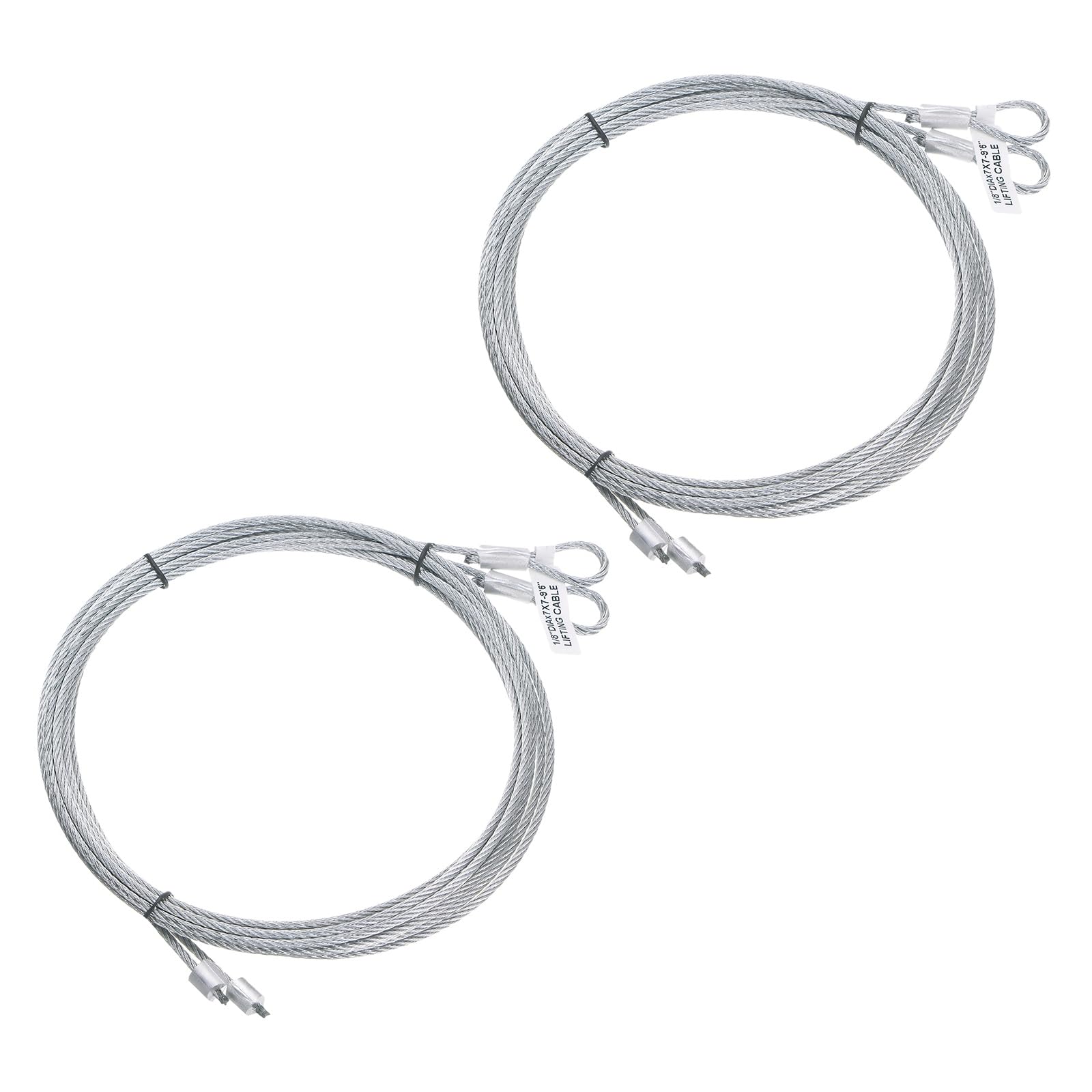 Câble ressort de torsion porte de garage en acier galvanisé 3mm de 2,9m kit de 4 pièces