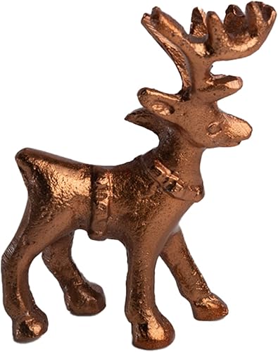 Miniatura 6 de Wonder Care Figura de reno de Navidad  Decoración del hogar para sala de estar  Venado de Navidad de pie  Estatua de mesa  Figuras de reno en