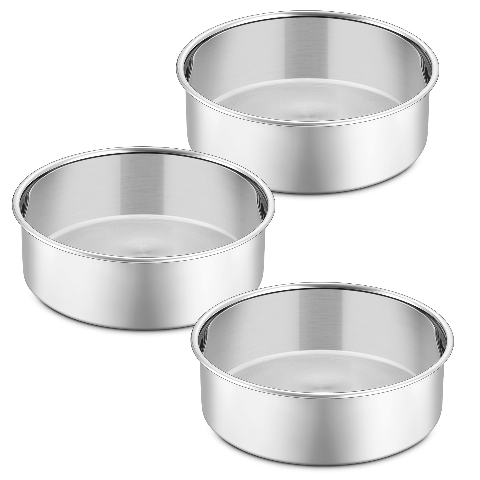 P&P CHEF 5 Inch Round Cake Pan Set of 3
