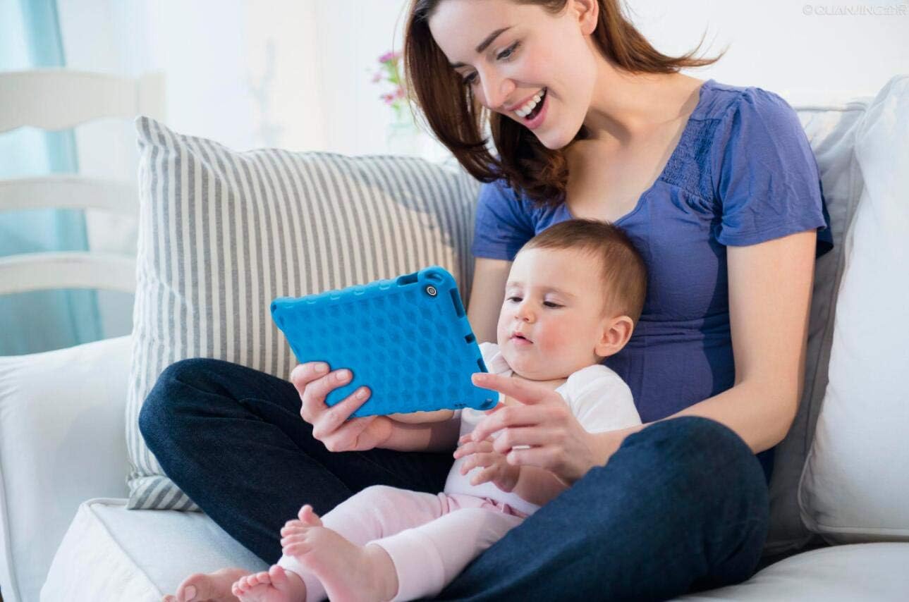 2019 New Fire 7 Tablet Case,(Compatible with 5th Generation, 2015 Release/7th Generation, 2017 Release/9th Generation, 2019 Release), Light Weight Kids Shock Proof Cover for Fire 7 Tablet(New Blue) : Electronics