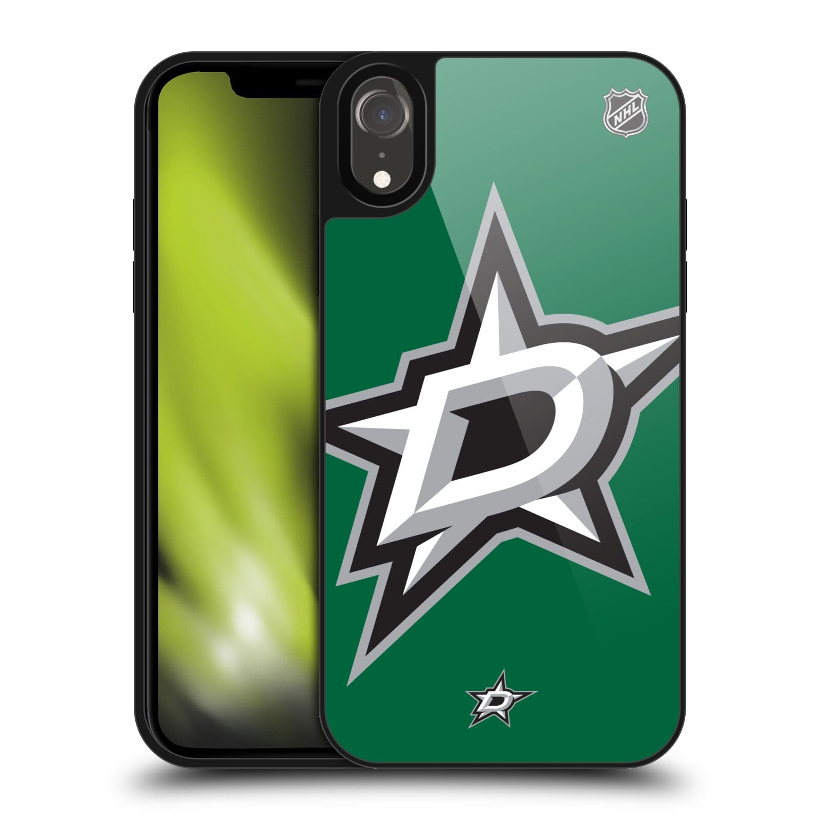 Head Case Designs Officially Licensed NHL Oversized Dallas Stars Gel Armor Case [Military Grade Drop Protection] Compatible with Apple iPhone XR