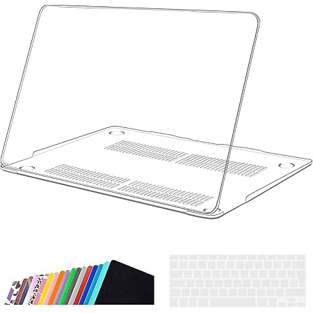 Coque Rigide + Protecteur Clavier Pour MacBook Pro 15" 2016-2019 – Modèle A1707/A1990 – Noir