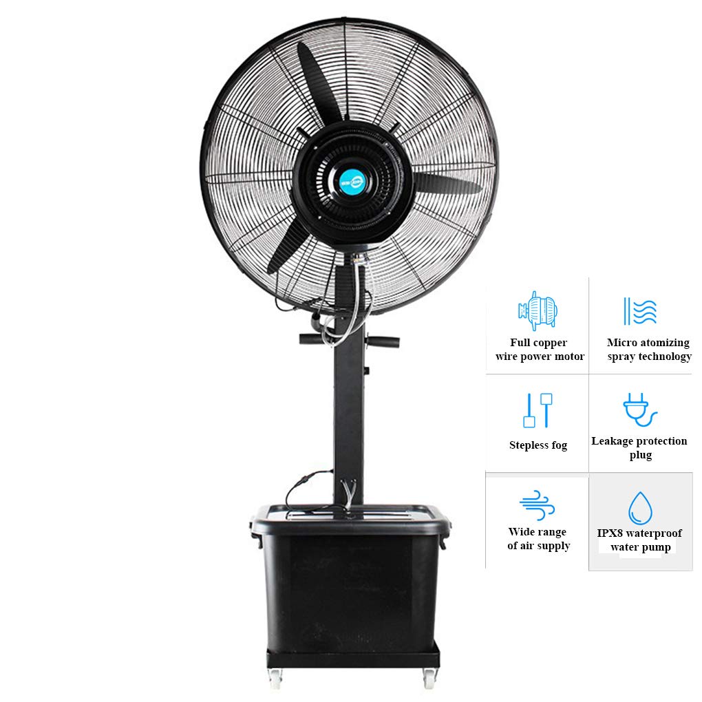Buy Stand Fan Pedestal Spray Fan, Oscillation Standing Floor Fan, Spray