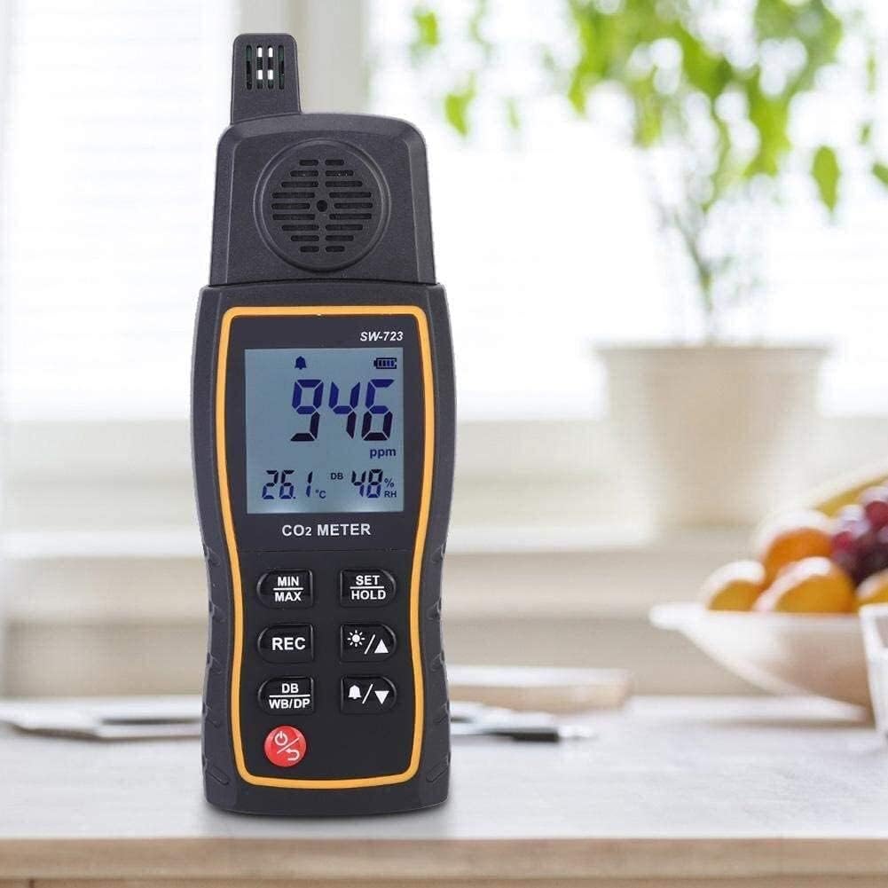 Detector De Gas Preciso, Analizador Portátil Multifuncional De Alta Sensibilidad con Alarma Dual Y Detector De Gas De Bajo Consumo, Ideal para Oficinas, Empresa