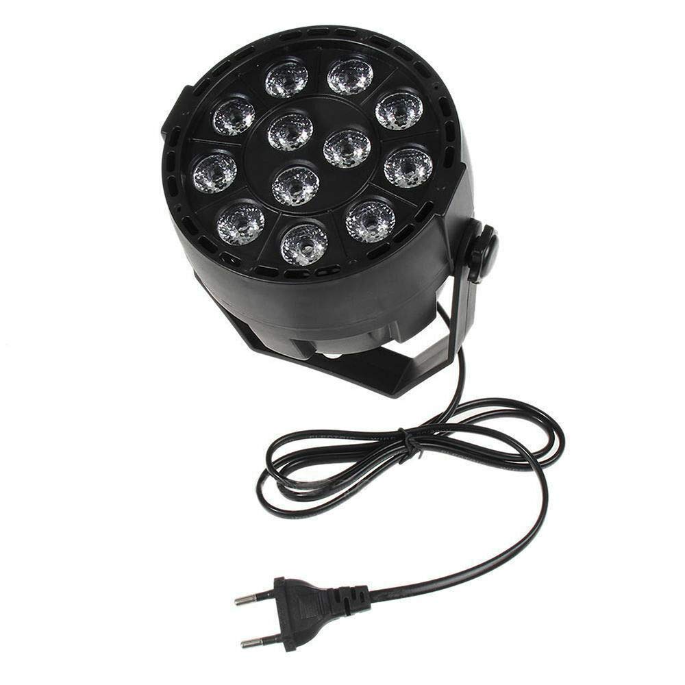 Set di 4 luci da palcoscenico 15 W LED RGB Flat PAR luce DMX illuminazione da palcoscenico 7 canali di controllo LED sfera da discoteca per festa faretto per illuminazione