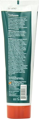 Miniatura 2 de Himalaya Herbal Healthcare - Pasta de dientes de neem y granada, peso neto, tubo de 5.29 onzas, el embalaje puede variar (paquete de 6)