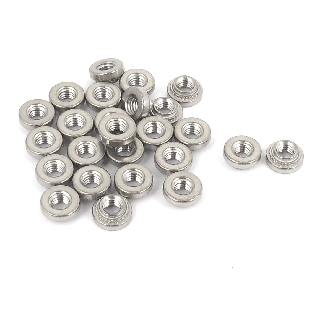 uxcell a15101500ux0529 M3 Stainless Steel Self Clinching Rivet Nut Fastener (Pack of 25)