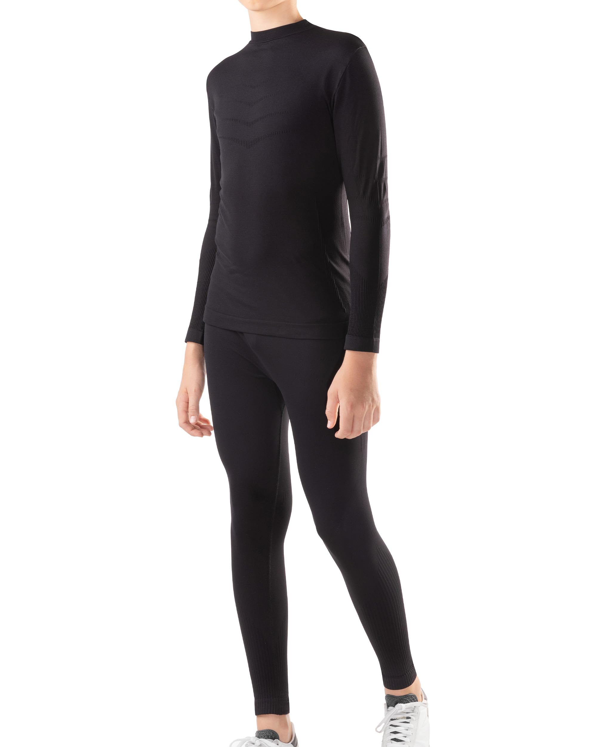 Iron-ic, Conjunto Técnico Baselayer Niño - Kit Camiseta y Leggings para Deportes de Invierno, Transpirable, Termoregulador, Ropa Interior