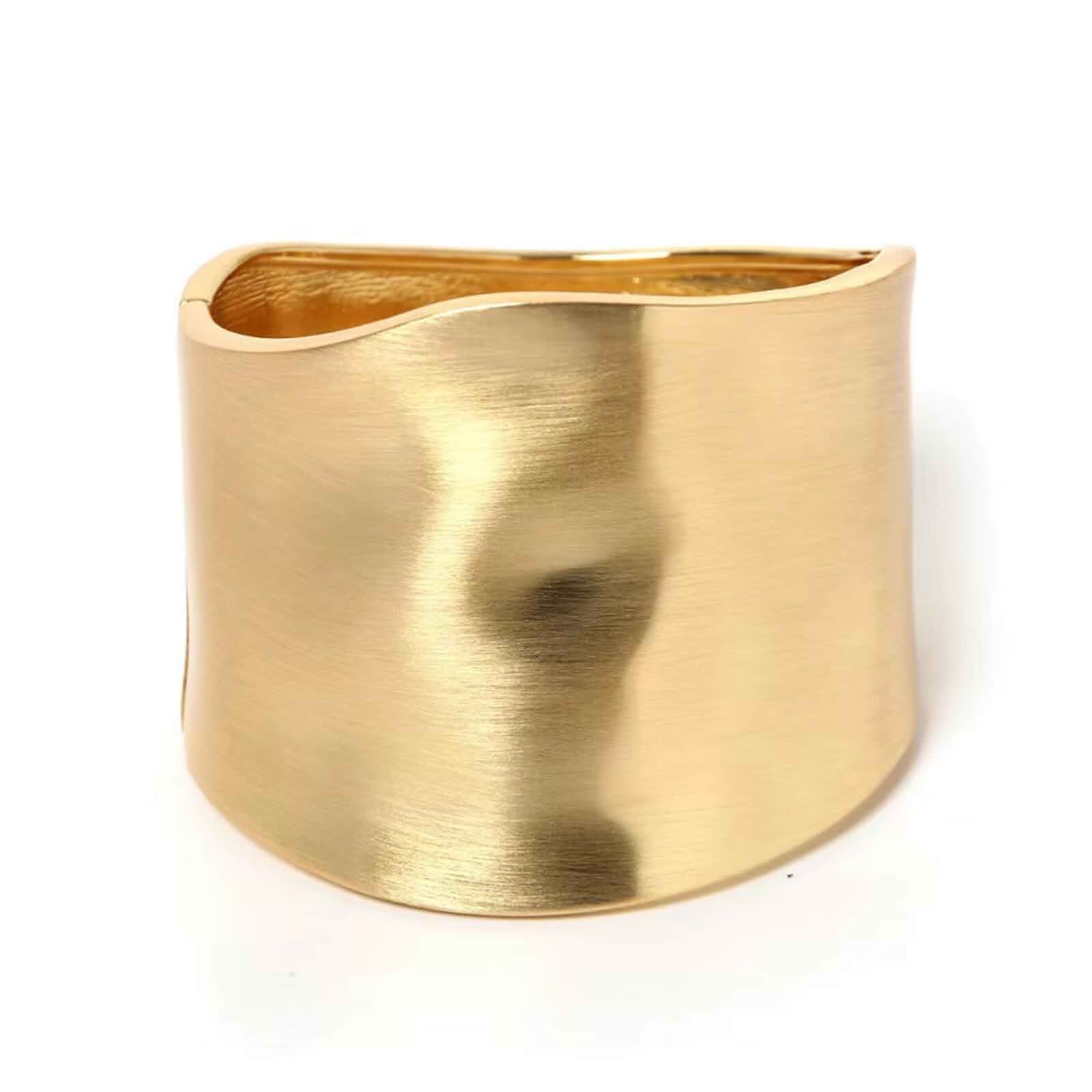 AYWFCBF Bangle Bracelets for Women | 14K Gold Plated Trendy Wide Bracelets | Hinged Arm Cuff Bangles Chunky Bracelet for W...