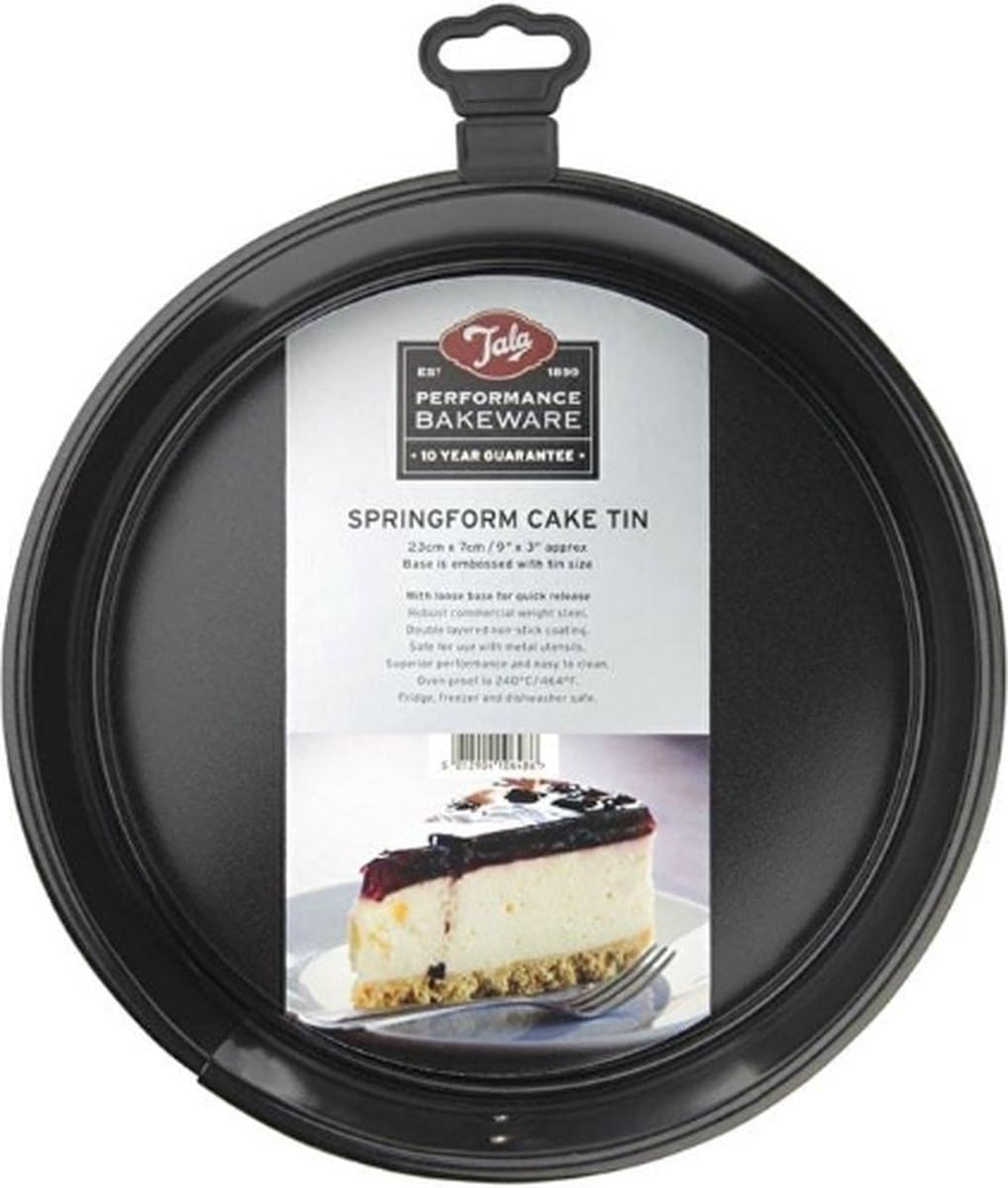 Tala Springform Cake Tin, 23cm x 7cm, Black