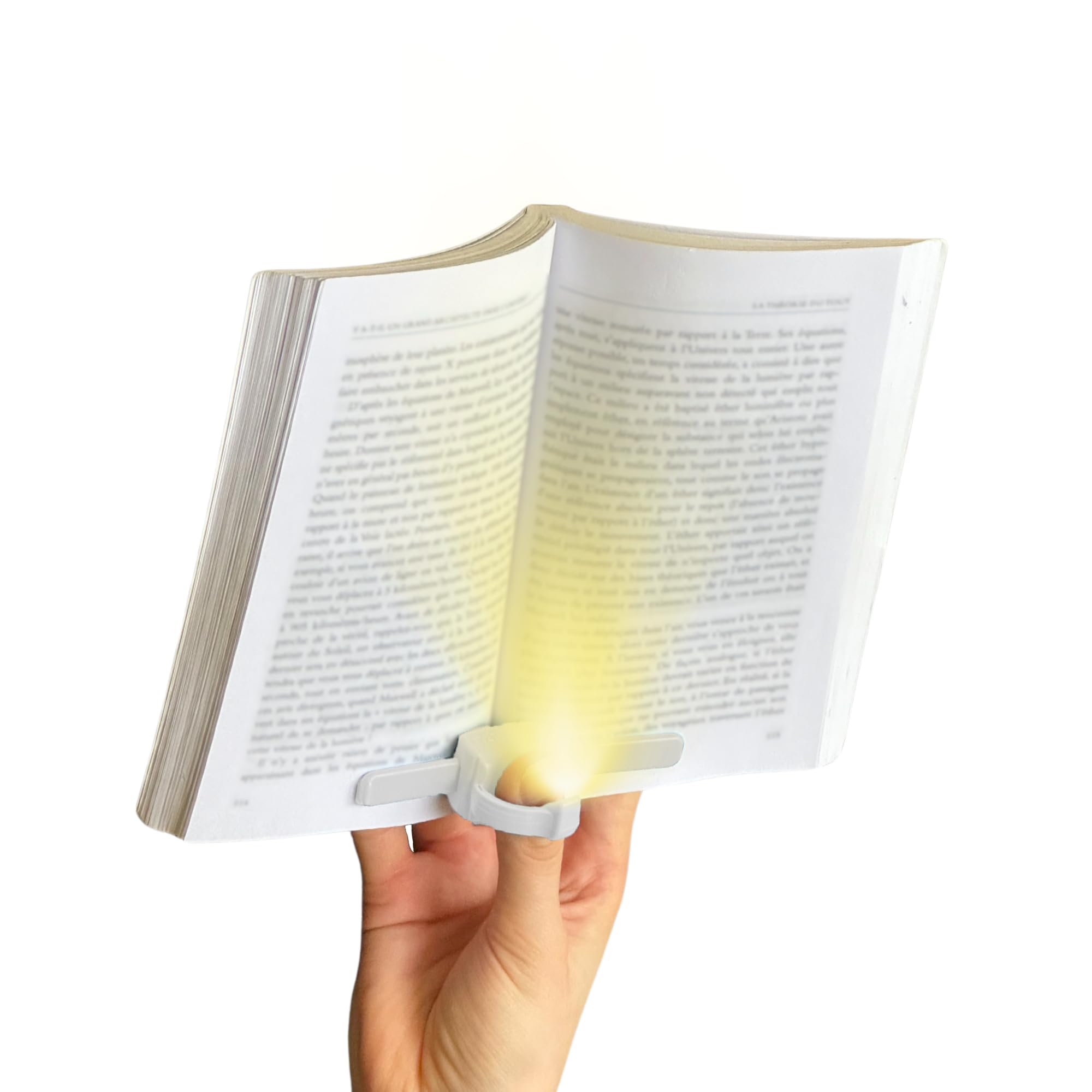 Lizia Liseuse/Lampe de Lecture Blanc - Fabriqué en France - Médaillée au Concours Lépine