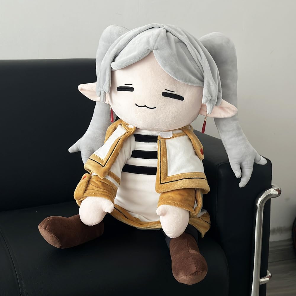 QAHEART 2024 New Frieren Soft Figure Pillow, 75cm Big Size Anime Figure Hug Pillow Home Sofa Cushions Decoration