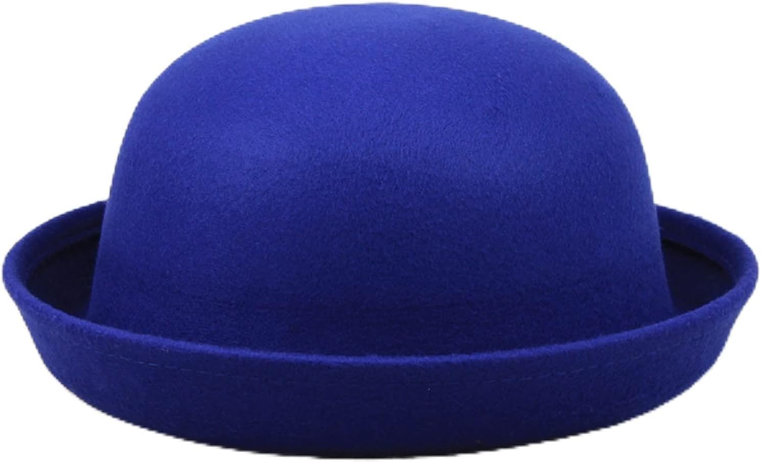 2025 - Elegant Adults Solid Hat Roll Up Brim Panama Bowler Hat Bucket Hat Mens Womens Classic Wool Round Bowler Hats Cap Foldable Hat Ladies