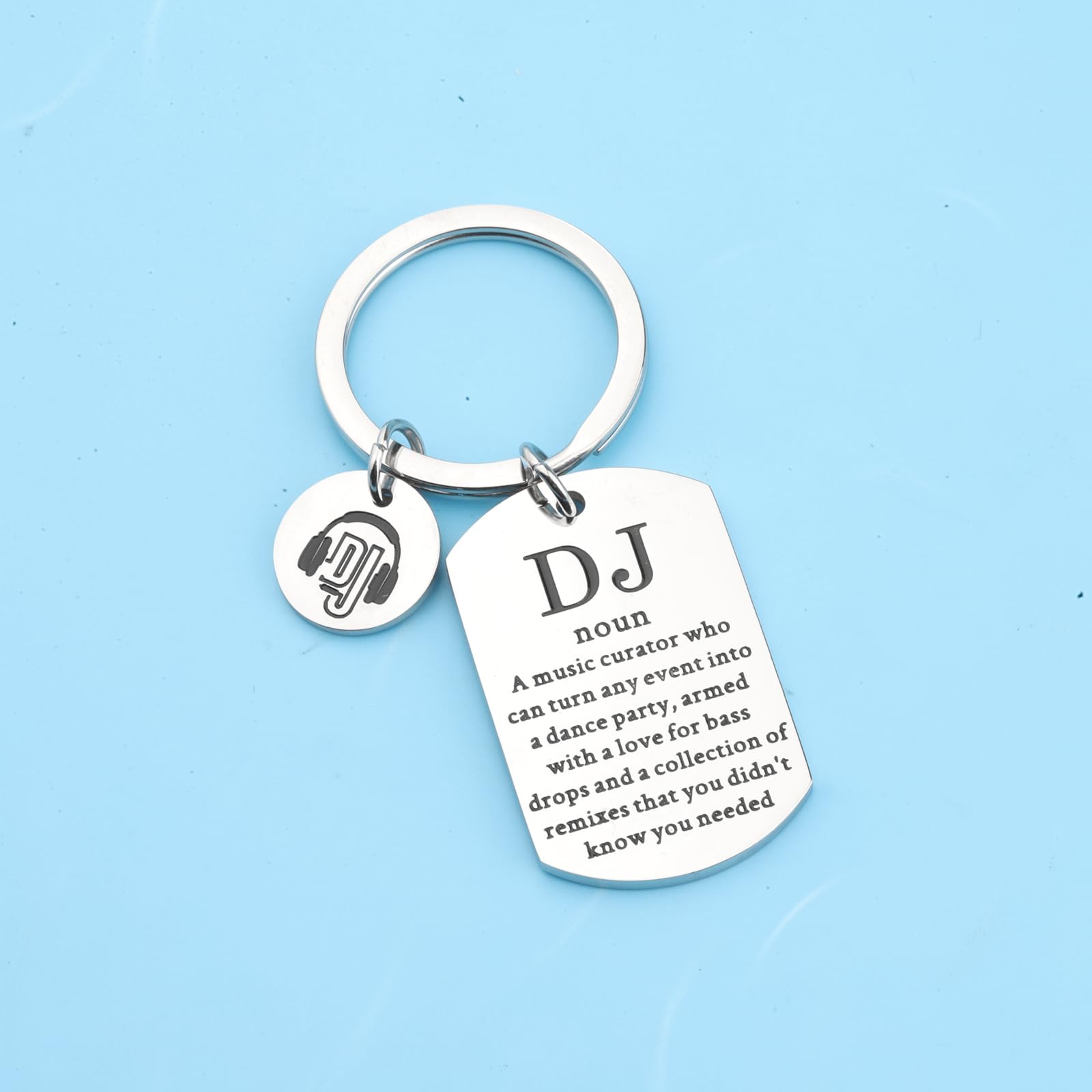 FAADBUK DJ Keychain - Disco DJ Appreciation Gift