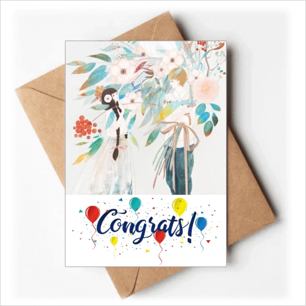 Boygirl Chinese Classical Style Illustrator Wedding Cards Congratulations Greeting Envelopes