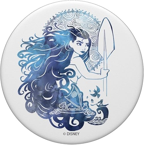 Miniatura 3 de Disney Moana Story In Hair PopSockets de acuarela PopGrip agarre intercambiable para teléfonos y tabletas
