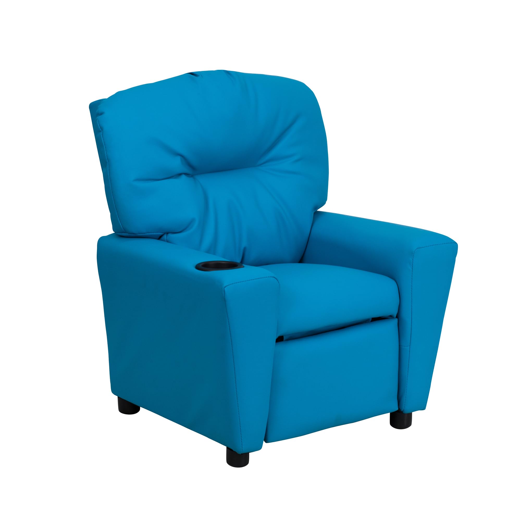 Flash Furniture Turquoise Vinyl / Set of 1 / Cup Holder Recliners