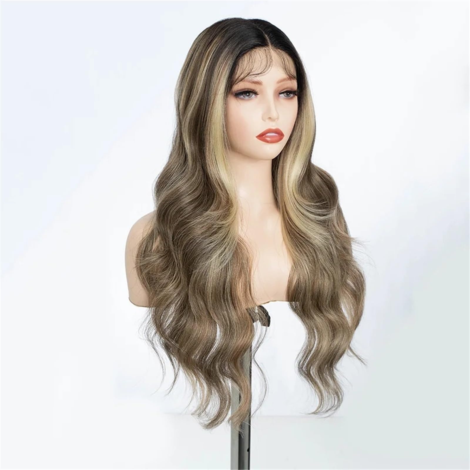 Mujer Peluca delantera de encaje 13x4 sintética 28 pulgadas for mujer