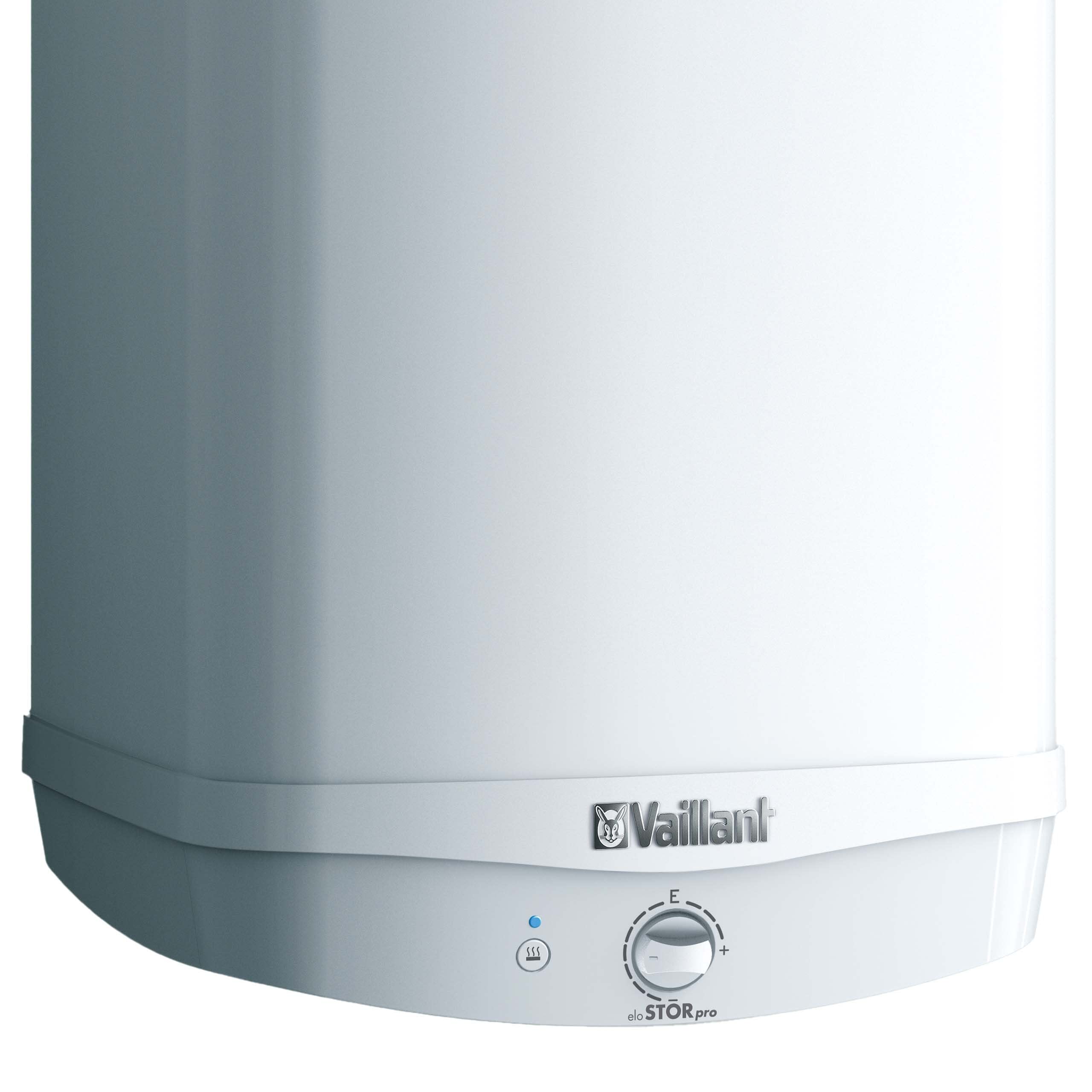 VAILLANT EloSTOR VEH 80/7 - Storage elettrico da parete a doppio circuito, memoria a pressione per appartamenti a piani, serbatoio elettrico resistente alla pressione con capacità di 80 l e pulsante
