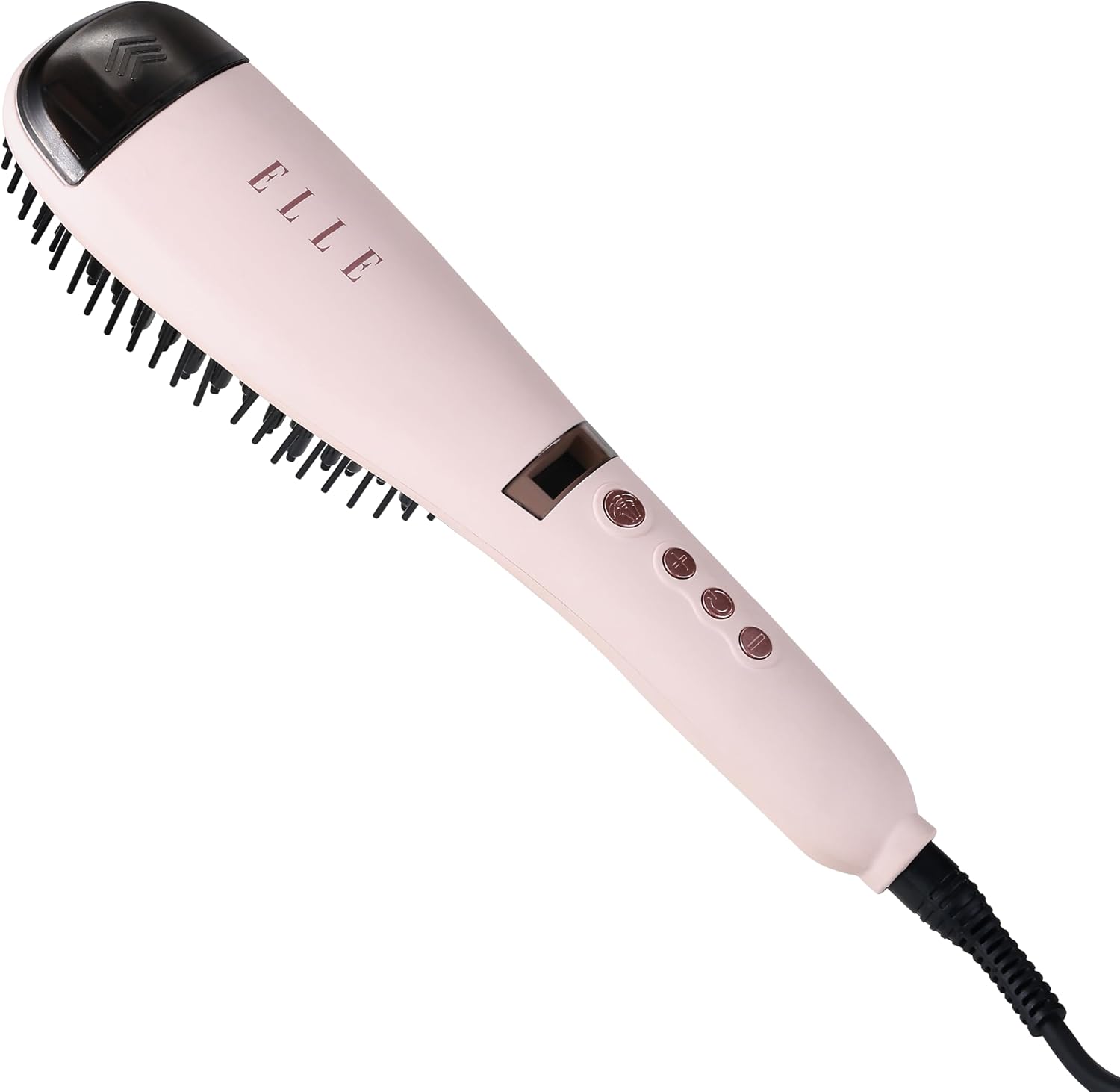 Elle - LCD Steam Enabled Hairbrush, Advanced Steam Technology (Black)
