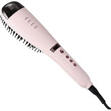 Elle - LCD Steam Enabled Hairbrush, Advanced Steam Technology Black