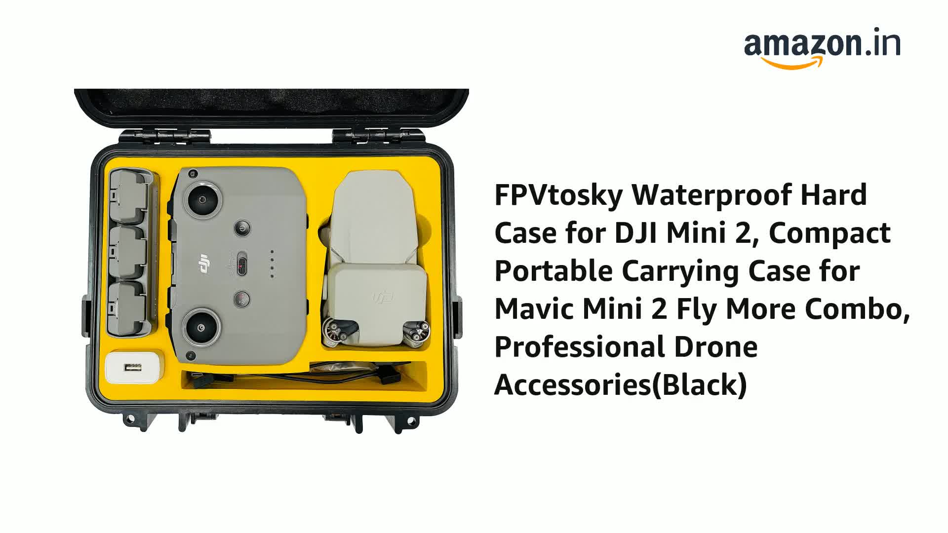 judunmsk Plastic Waterproof Hard Case For Dji Mini 2Se/Mini 4K 