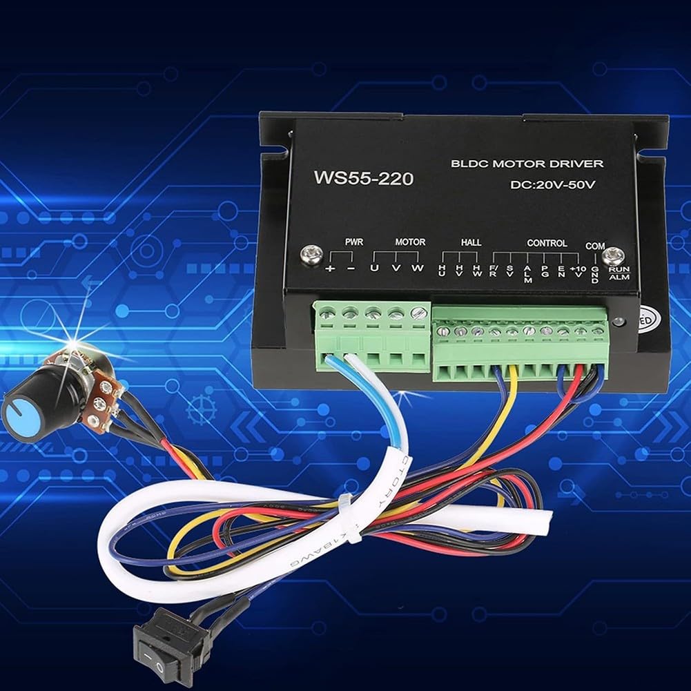 Per controller motore BLDC WS55-220 12A 20-50V DC per motore BLDC