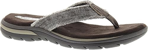 Skechers USA Bosnia - Sandalias para hombre Chocolate, Bronceado, Negro, Gris Claro Skechers USA Bosnia - Sandalias para hombre Chocolate, Bronceado, Negro, Gris Claro