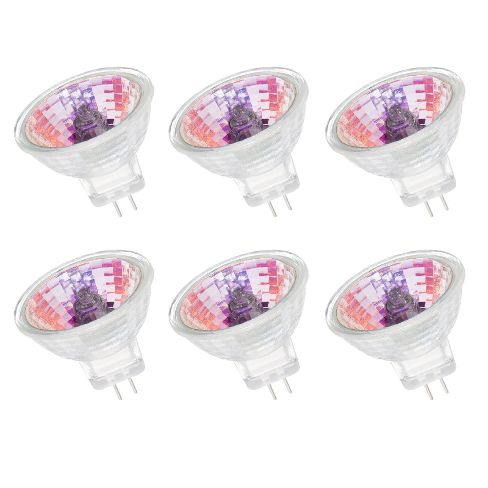 6PC MR11 Halogen 20W 24V Glühbirnen 2-polig dimmbar GU4 Bi-Pin Basis Scheinwerfer Glühbirnen MR11 24V 35W warmweiß 5W