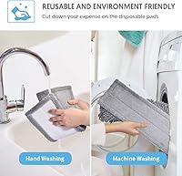 Vista 6 de MANGOTIME Microfiber Dust Mop for Hardwood Floors - Dry Floor Cleaning for Wood, Tile, Vinyl, Laminate - Wet Flat Mop With 4 Washable Reusable Pads