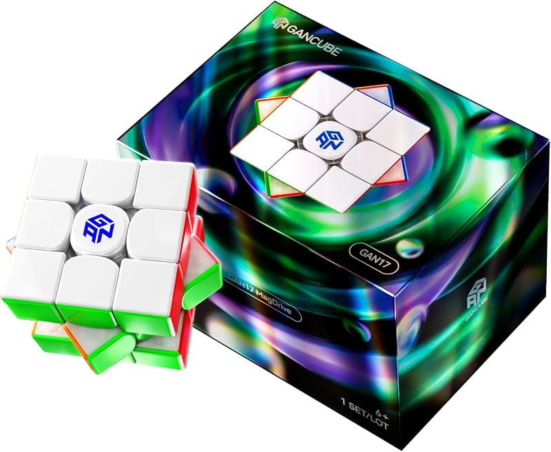 GAN 17 MagDrive Speed Cube 3x3 for Cubers, Magnetic Drive Flagship