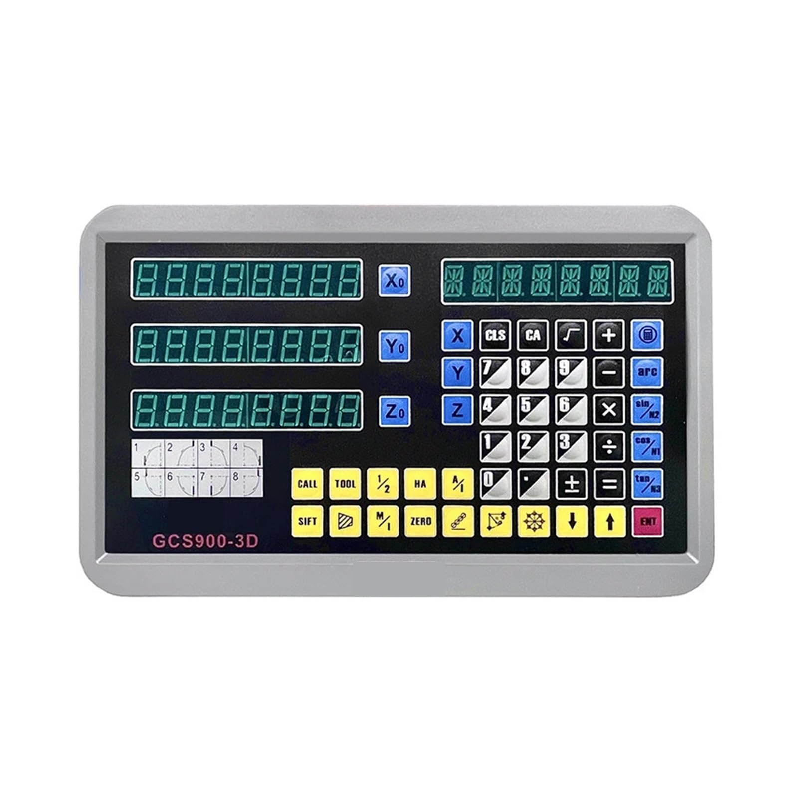 Kit DRO 3 axes complet et échelle linéaire 1000 mm pour fraiseuse