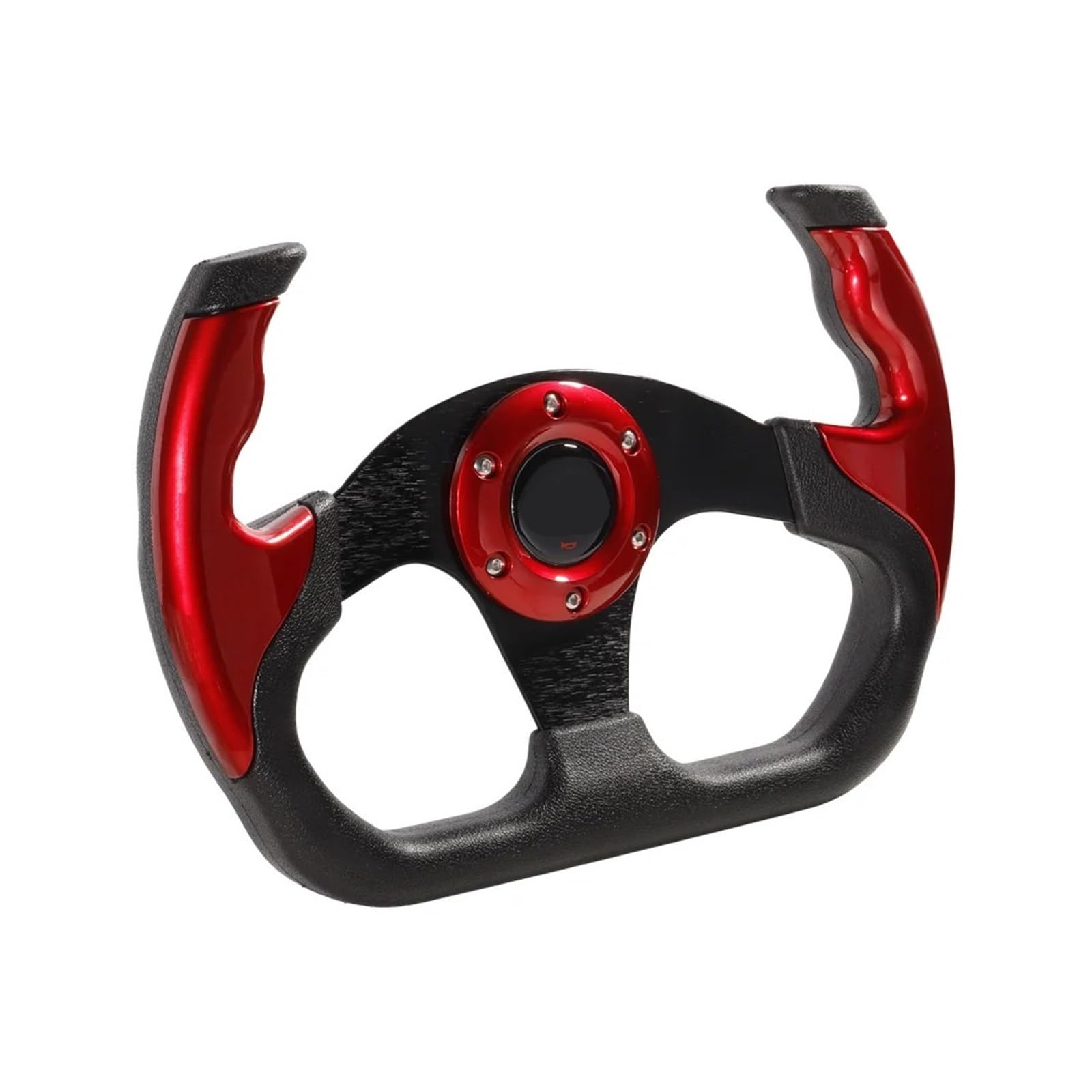 Shuogoufeng Store Kierownica Sport Racing 13 cali 330 mm Flat Drift Typ D Uniwersalna PCD = 70 mm kierownic(Blue)