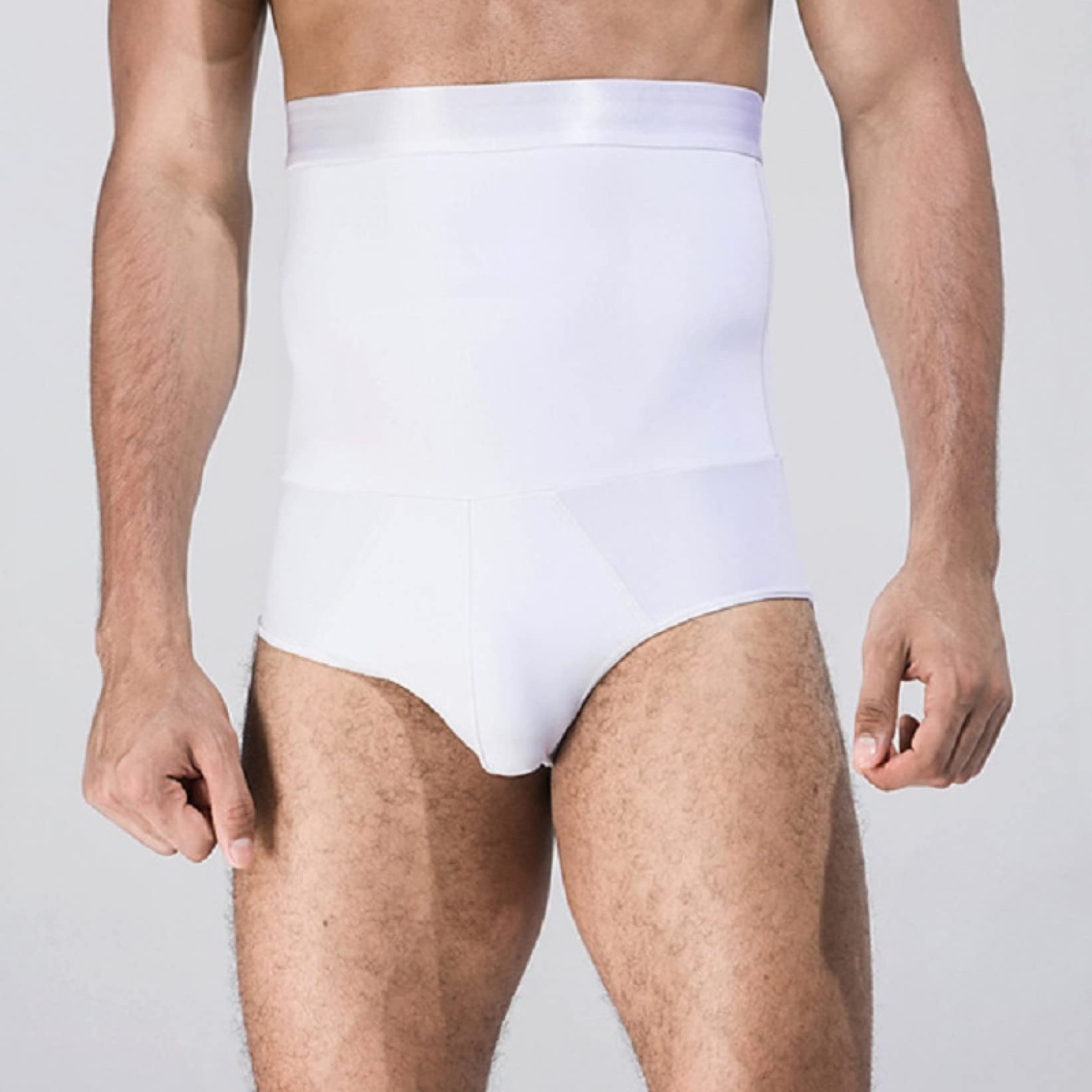 Pantalones Cortos moldeadores de Cintura Alta para Hombres, Bragas de compresión Que levantan los glúteos - Faja Reductora de Cintura y Ropa Interior Moldeadora.