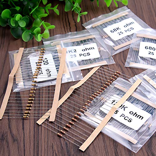 image for AUSTOR 1800 Pieces 72 Values 5% Carbon Film Resistors Assortment Kit, 