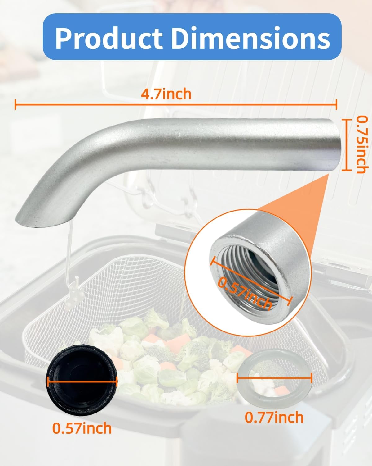 Valve Spout Kit Fit for Masterbuilt 10 Liter XL Electric Fryer MB20012420 MB20010326