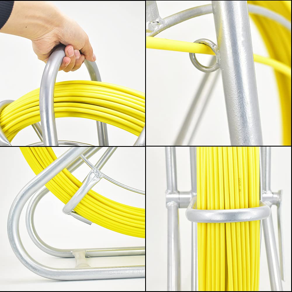 130 m Fischband Fiberglas Kabel Rad 304 Edelstahl Fischband Fiberglas 6mm *130m Rohr Rodder (130m)
