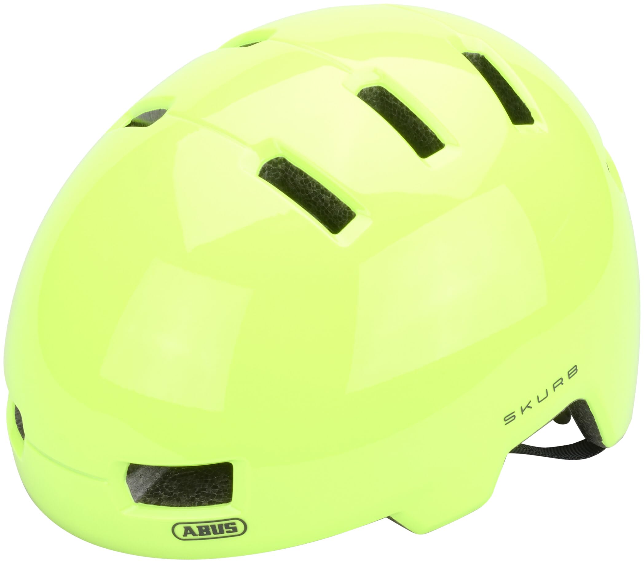 Casco Urbano ABUS Skurb – Robust Bike Helmet for Everyday Use, Skating, BMX or Longboard – Orange, Size S