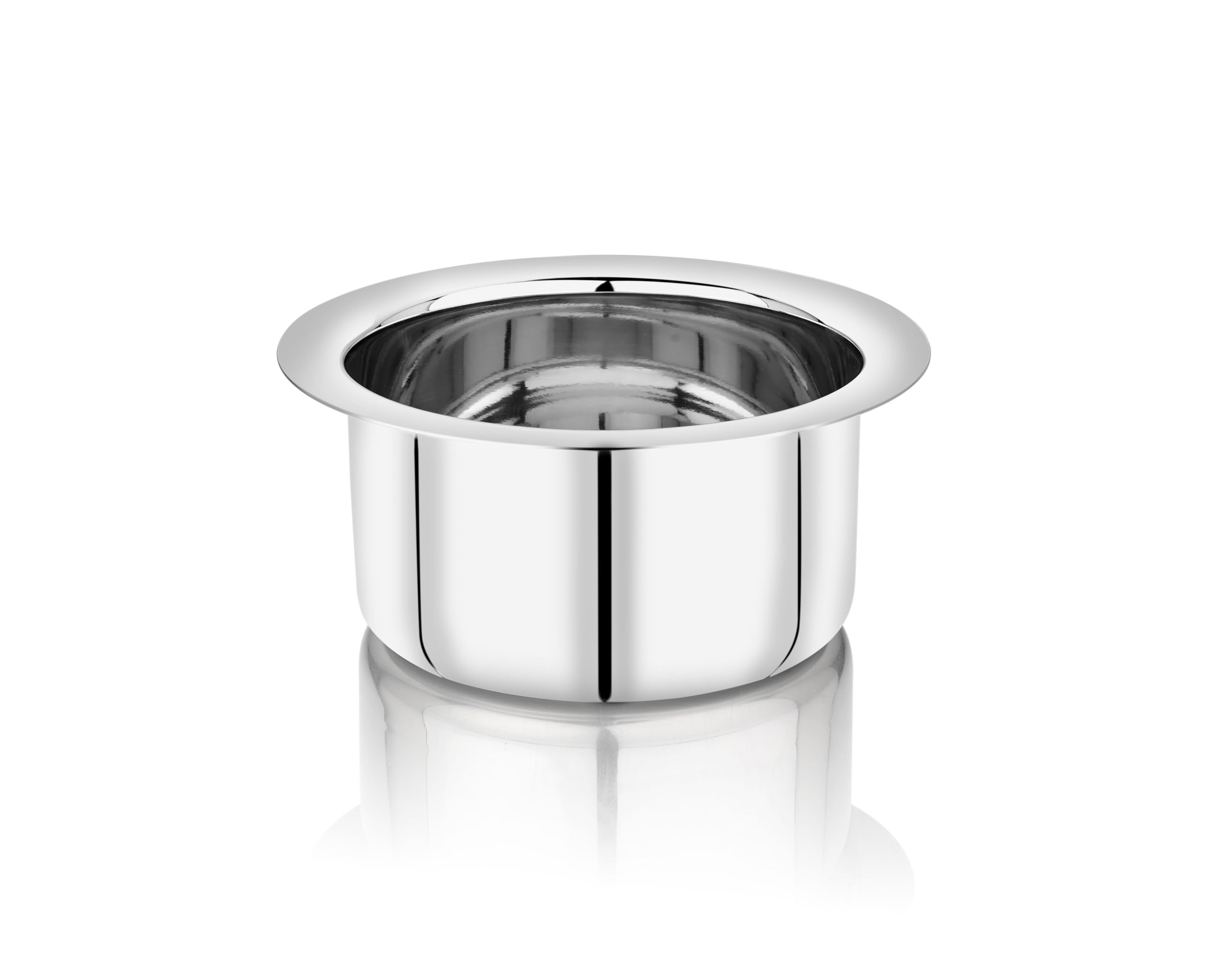Vinod Stainless Steel Flat Bottom Cooking Tope | Induction & Gas Compatible | Food-Grade Stainless Steel | 29 cm Dia | 18G | 1.5mm Thickness | 6000ml Capacity | Rust-Resistant & Long-Lasting